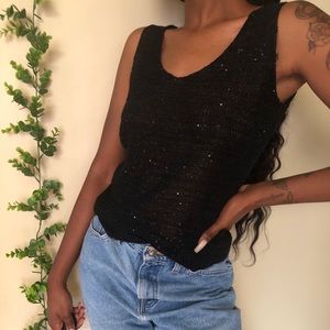 Le Chateau Sequin tank top